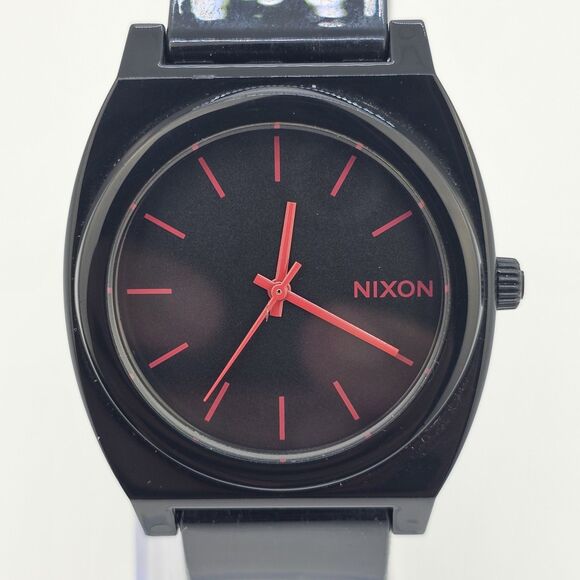 Nixon Time Teller Minimal Unisex Watch 39MM Black Dial Black Bands New Battery - Picture 1 of 13